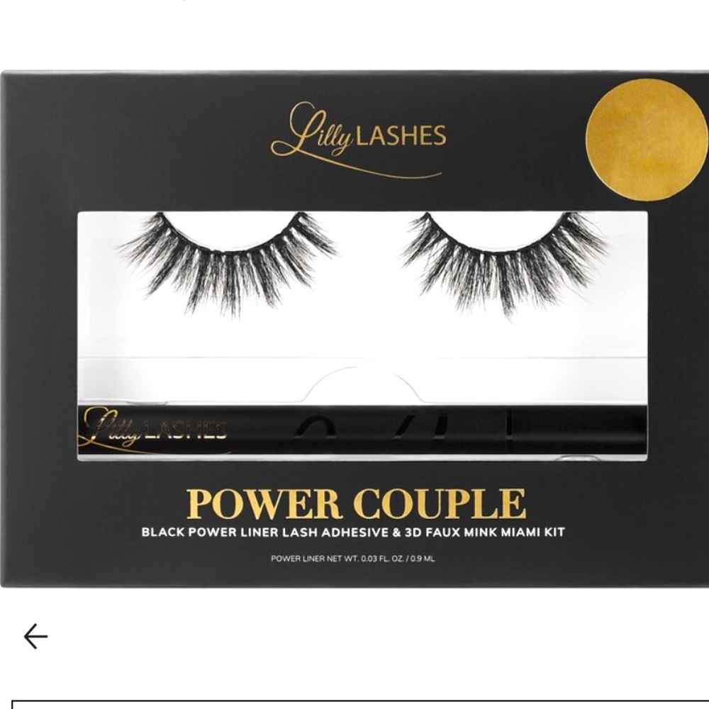 ✨New!✨ Lily Lashes Power Couple Lash Set w/ Miami Lashes & Black Adhesive liner